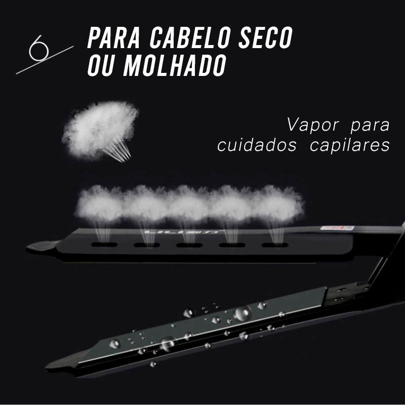 Prancha CurveLiss com Cerâmica iônica de Turmalina®
